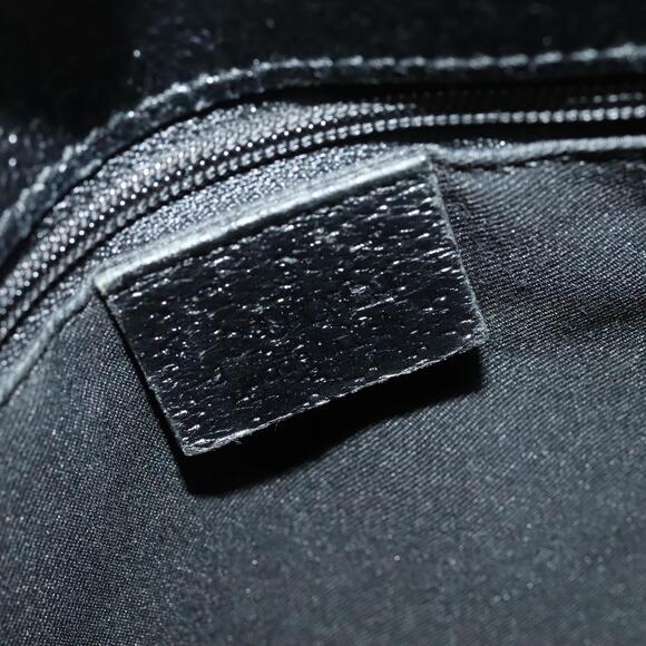 GUCCI GG Canvas Shoulder Bag Black Silver - Picture 14 of 16